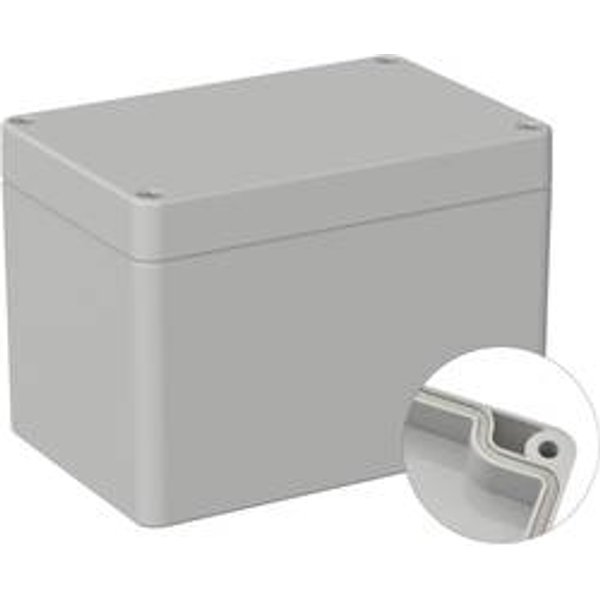 TRU COMPONENTS TC-9065648 Industrie-Gehäuse 120 x 80 x 85 ABS Lichtgrau (RAL 7035) 1 St.
