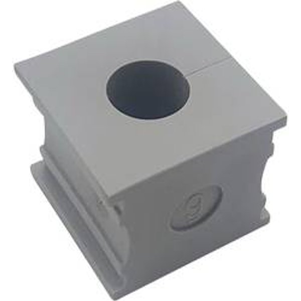 TRU COMPONENTS ELT 9 Kabeldurchführung geschlitzt Klemm-Ø (max.) 10 mm Elastomer Grau 1 St.