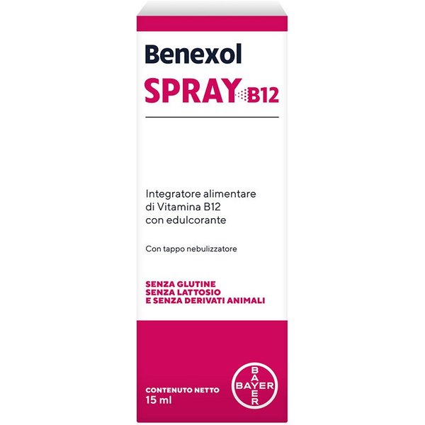 Benexol spray per integrazione di vitamina b12 con edulcorante 15ml