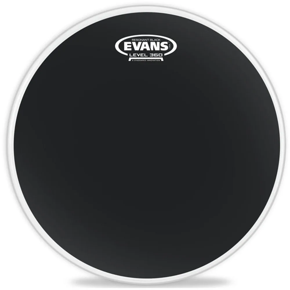 Evans TT13RBG Resonant Black tom drumhead