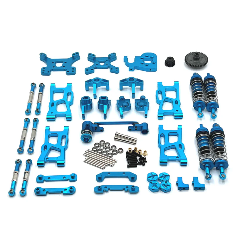Makerfire WLtoys 124007 / RIaarIo / XDKJ-001 / 006 / AM-X12 RC Car Upgrade Parts Kit - Sky Blue