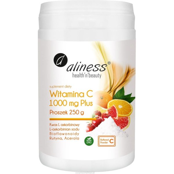 Witaminy C Aliness Witamina C 1000mg Plus 250g