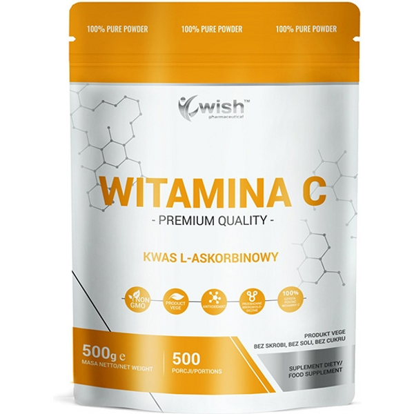 Witamina C WISH Kwas L-askorbinowy Witamina C 1000mg 500g