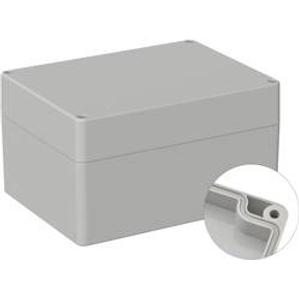 TRU COMPONENTS TC-9065528 Outdoor-Gehäuse 160 x 120 x 90 Polycarbonat Lichtgrau (RAL 7035) 1 St.