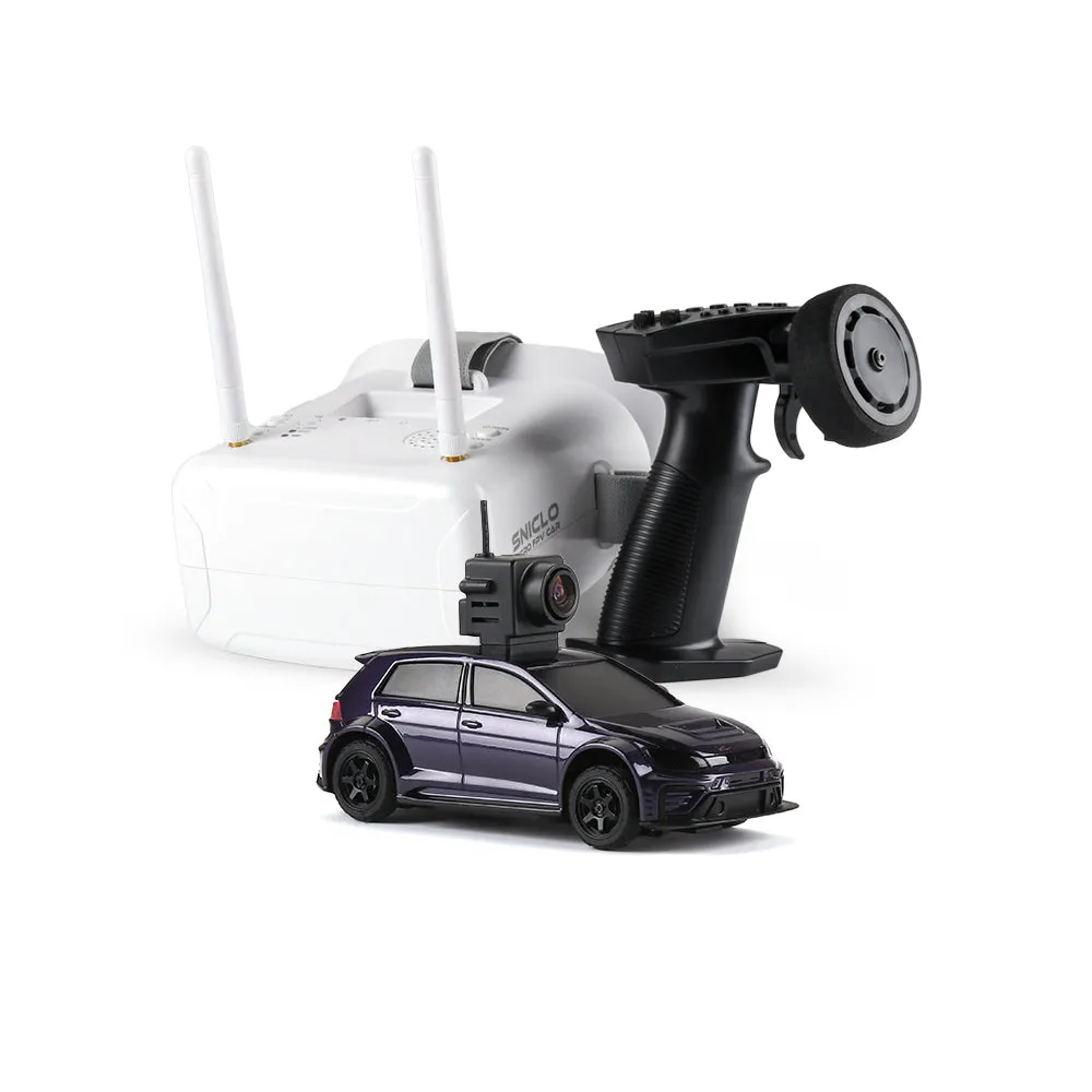Makerfire Diatone x Sniclo SNT MIX GO CA51 1/43 Scale Full-time 4WD Pro Steering LED Light FPV RC Drift Car - - Drift Car & RC & FPVBOX RACE & Goggles / Purple