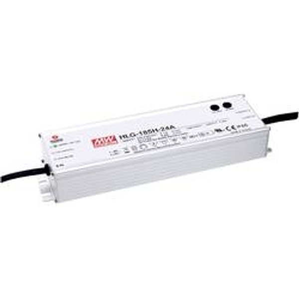 MEAN WELL HLG-185H-24A LED-Treiber, LED-Trafo Konstantspannung, Konstantstrom 187 W 7.8 A 24 V/DC PFC-Schaltkreis, Überlastschutz, einstellbar 1 St.