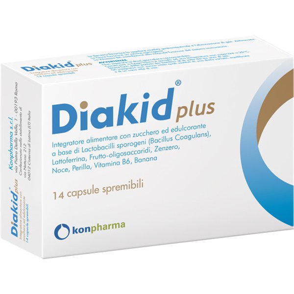 Konpharma Diakid - 14 Capsule Spremibili per la Salute Digestiva