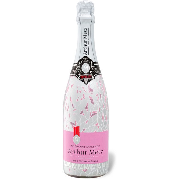 1 ARTHUR METZ Crémant d'Alsace AOP Rosé Edition Spéciale brut, Schaumwein""