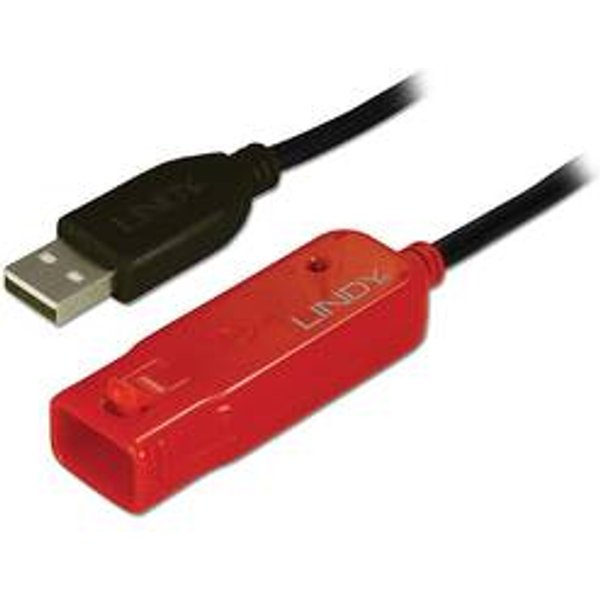 LINDY USB-Kabel USB 2.0 USB-A Stecker, USB-A Buchse 8.00 m Schwarz 42780