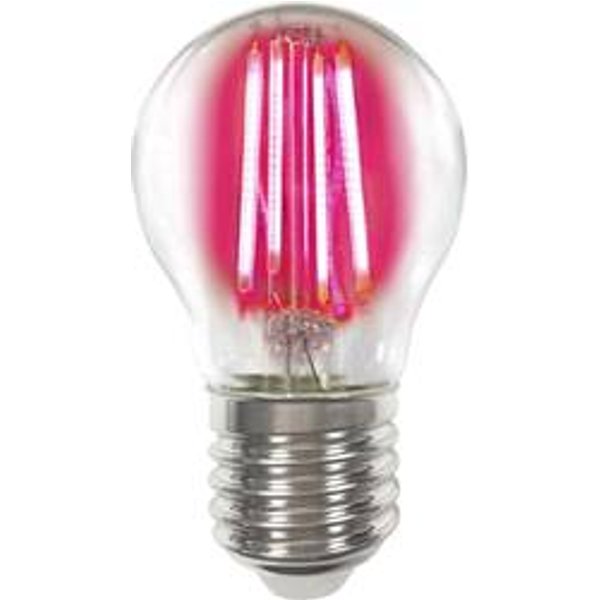 LightMe LM85314 LED EEK G (A - G) E27 Tropfenform 4 W = 4 W Rot (Ø x H) 45 mm x 77 mm Filament 1 St.