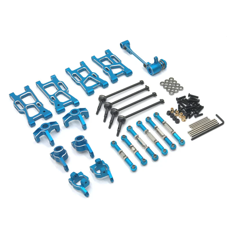 WLTOYS 1/14 144010, 144001, 144002 & 1/12 124017, 124016, 124018, 124019 RC Cars – Upgrade Kits Metal - Sky Blue