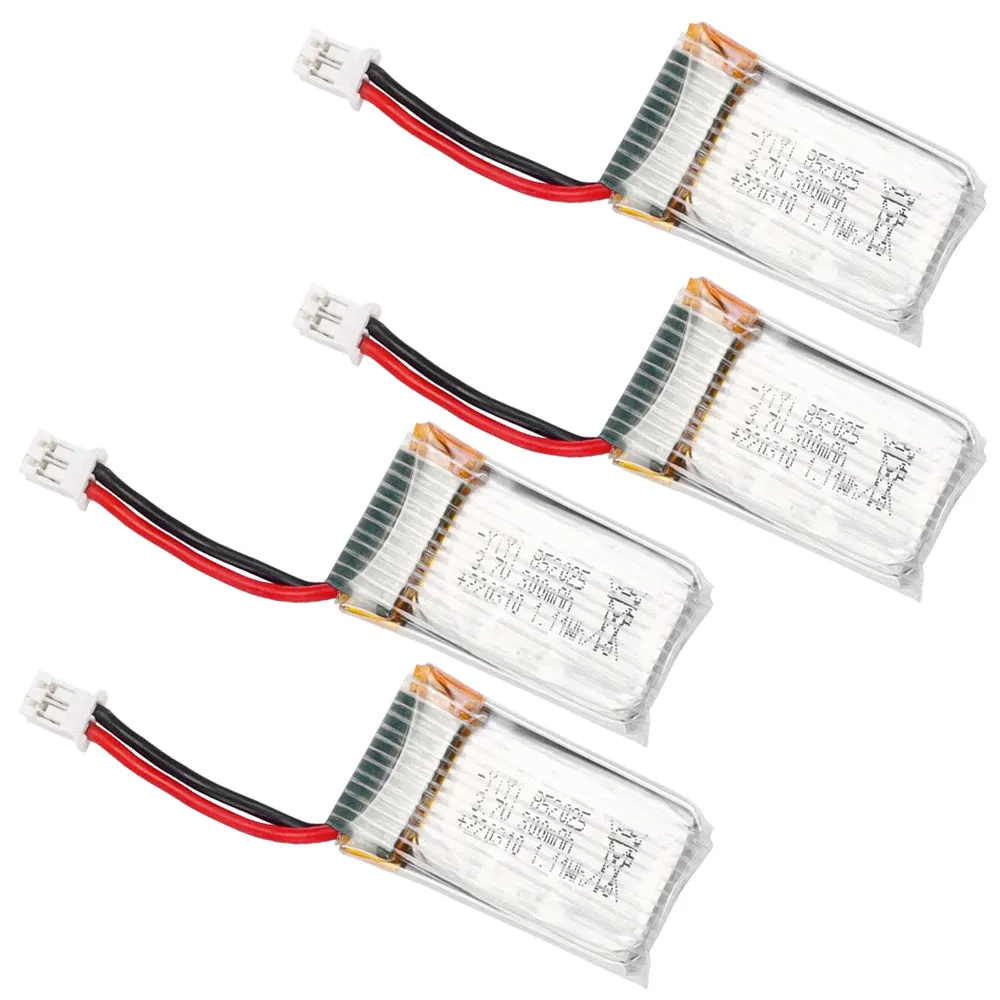 Makerfire 3.7v 300mAh 1s LiPo Battery for Armor Blue bee - 300mah battery(Pack of 4)