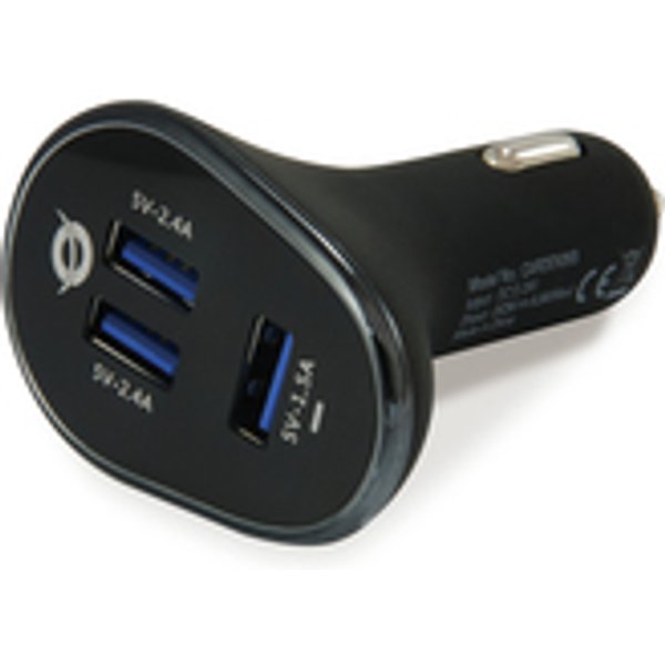Conceptronic CARDEN 3-Port 31.5W USB-KFZ-Ladegerät