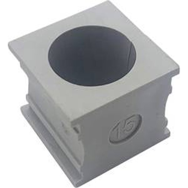 TRU COMPONENTS ELT 15 Kabeldurchführung geschlitzt Klemm-Ø (max.) 16 mm Elastomer Grau 1 St.
