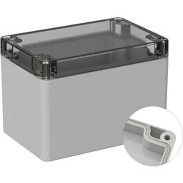TRU COMPONENTS TC-9065504 Outdoor-Gehäuse 120 x 80 x 85 Polycarbonat Lichtgrau (RAL 7035) 1 St.
