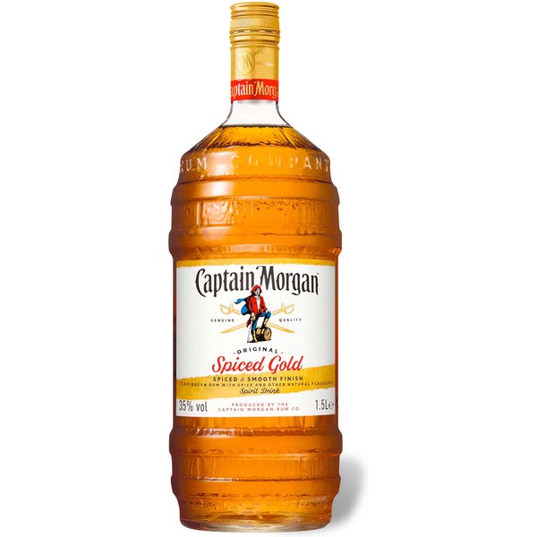 CAPTAIN MORGAN Spiced Gold (Rum-Basis) 1,5l-l-Flasche 35% Vol""