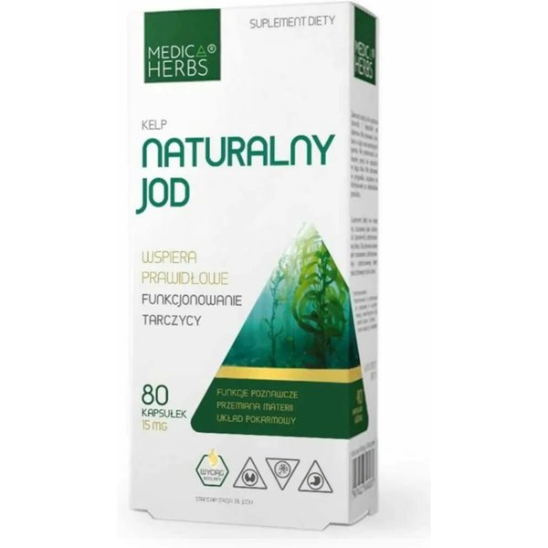 Wsparcie Tarczycy Medica Herbs Naturalny jod 80kaps