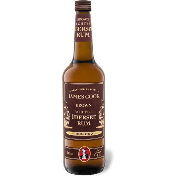 JAMES COOK Echter Übersee Rum 54% Vol - Mindestbestellmenge 3""