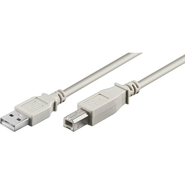 Microconnect USBAB1 USB cable USB 2.0 1 m USB A USB B Grey
