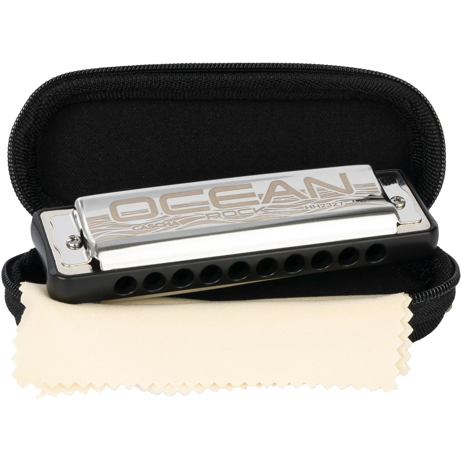 Cascha HH 2327 Ocean Rock Blues Harmonica in C (Black)