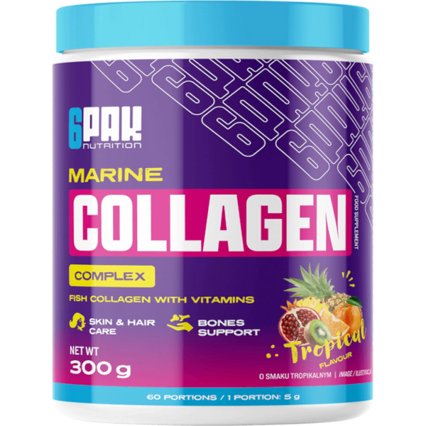 6 pak Kolagen 6PAK MARINE COLLAGEN COMPLEX 300g TROPICAL