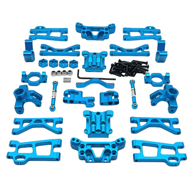 Makerfire UDIRC 1/16 GR M16 RC Car Metal Upgrade Kit - Arms & Front/Rear Cups - Sky Blue