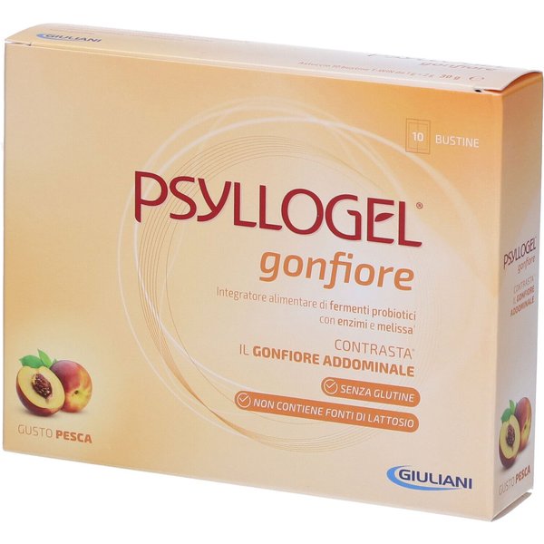 Psyllogel gonfiore pesca contro il gonfiore e la tensione addominale 10 bustine