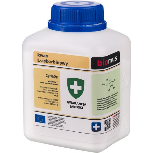 Witamina C Biomus Kwas L-Askorbinowy 250g
