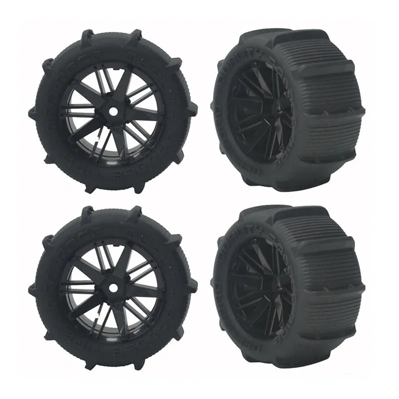 Makerfire 80mm Snow Sand Tires Wheels for Wltoys 1/14 1/16 144010 104001 124016 124017 RC Car(Pack of 4)