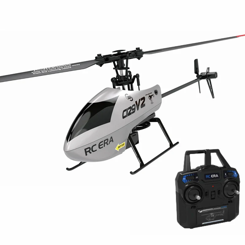 RC ERA C129 V2 4CH 6-Axis Gyro 3D Aerobatics Flybarless Altitude Hold RTF RC - Basic Remote Control / With 1 Battery / Mode 1 (Right Hand Throttle)