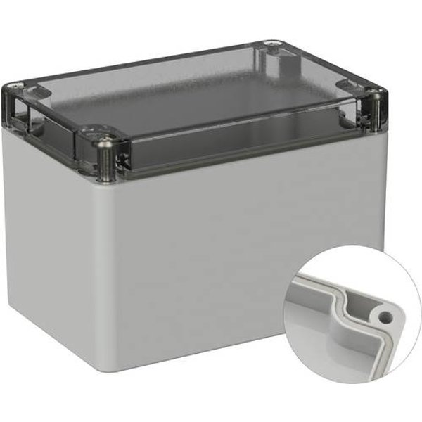 TRU COMPONENTS TC-9065504 Outdoor-Gehäuse 120 x 80 x 85 Polycarbonat Lichtgrau (RAL 7035) 1 St.