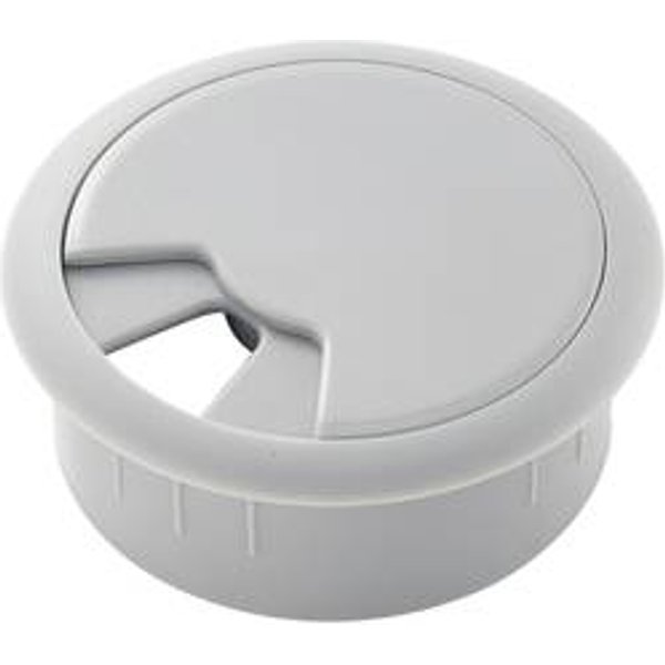 TRU COMPONENTS WP80BK Kabeldurchführung für Arbeitsplatten ABS Grau 1 St.