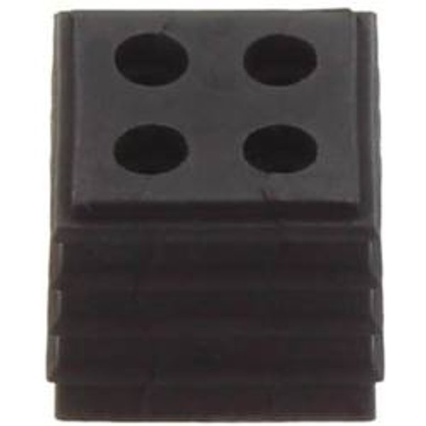 CONTA-CLIP CONTA-CLIP KDS-DE 4X5 BK Dichtelement mit Zugentlastung Klemm-Ø (max.) 5.1 mm Thermoplastisches Elastomer Schwarz 10 St.