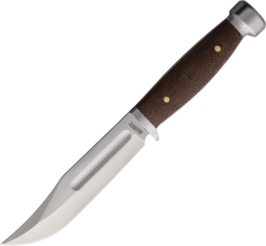Marbles Fixed Blade Knife Brown Micarta 5.75in Blade